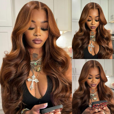 Suntu Hair 13x4 Full HD Lace Human Hair Wig New In Highlight Honey Brown Color Flash Sale