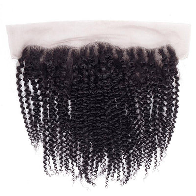 QT Peruvian Curly 13x4 Lace Frontal Closure With Baby Hair - QT Hair