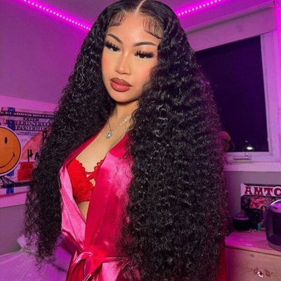5x5 Transparent Lace Closure Wig Deep Wave Curly QT Virgin Human Hair ｜QT Hair