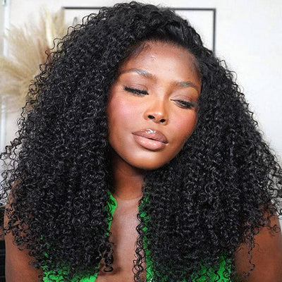 70% Off Kinky Curly 13x4 Lace Front Wig Virgin Human Hair Super Flash Sale ｜QT Hair