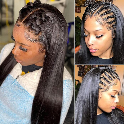 Bone Straight 13x6 HD Lace Frontal Wig Pre Plucked Hairline QT Human Hair ｜QT Hair