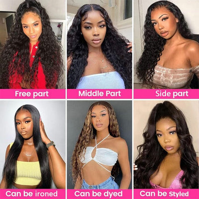 Deep Wave Virgin Human Hair 4*4 Swiss Lace Closure Pre Plucked with Baby Hair ｜QT Hair