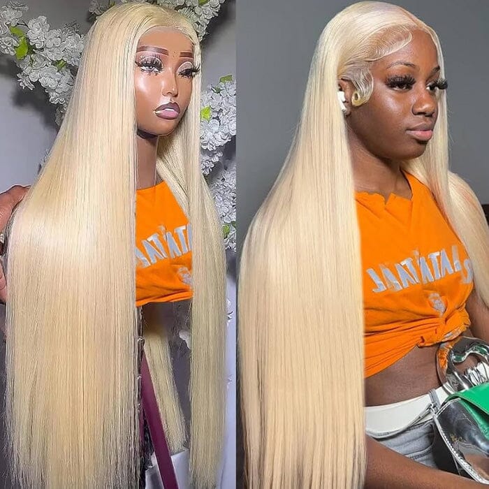 HD Lace Frontal Wig Human Hair 613 Honey Blonde 5x5 HD Transparent Lace Closure Wig ｜QT Hair