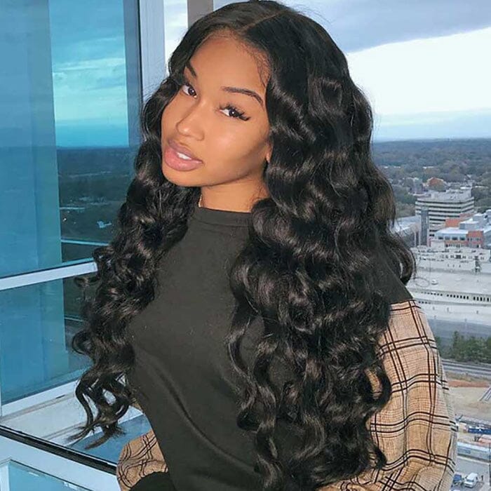 QT Hair Loose Deep Wave 13x4 Transparent HD Lace Closure Wig Raw Virgin Human Hair ｜QT Hair