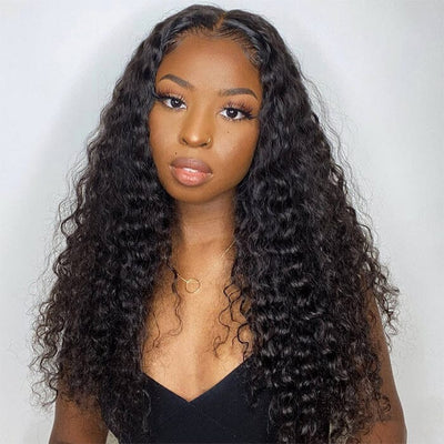 QT 8x5 Pre Cut Glueless Lace Wig Pre Plucked Deep Wave Virgin Human Hair ｜QT Hair