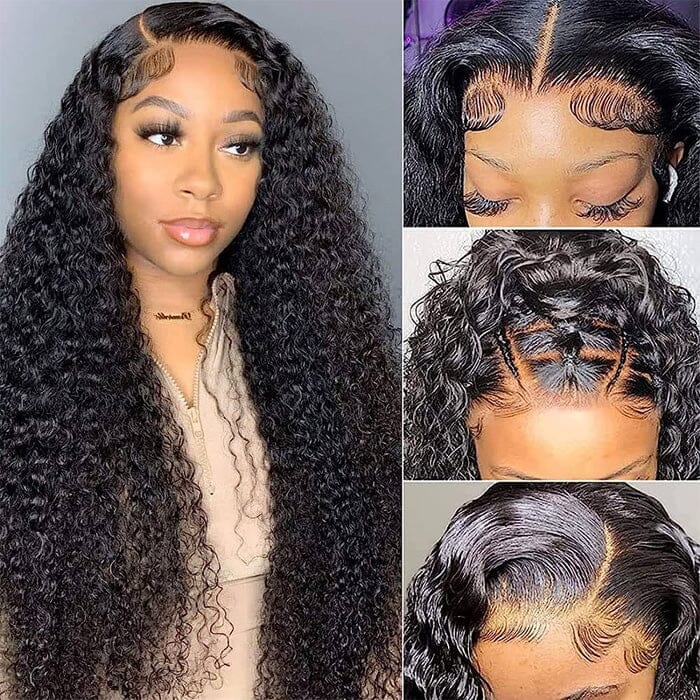QT Glueless 8x5 Lace Closure Wig Pre Cut Jerry Curly Virgin Human Hair ｜QT Hair