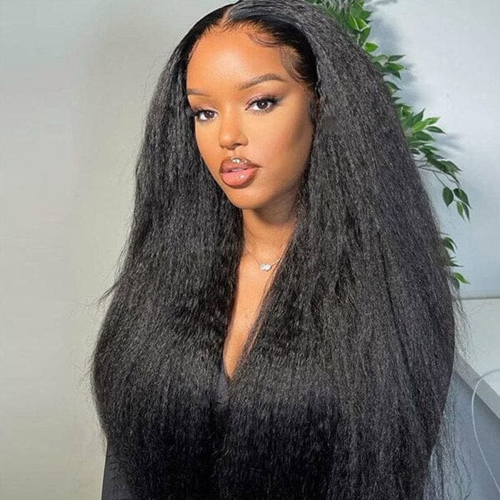 QT Hair 5x5 Lace Closure Wig Pre Plucked Kinky Straight Human Hair ｜QT Hair