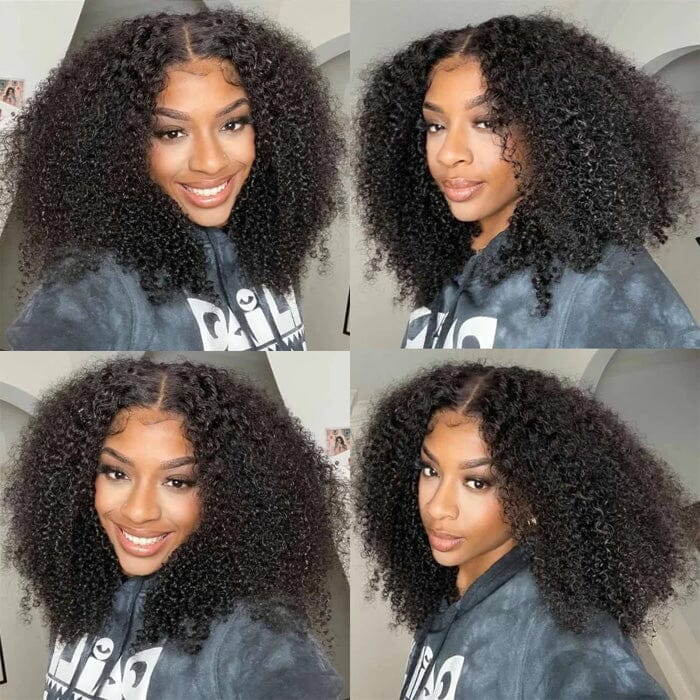 QT Hair 8x5 Lace Wig Glueless Pre Cut Kinky Curly Virgin Human Hair ｜QT Hair