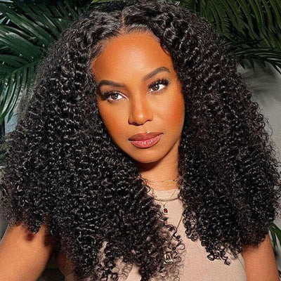 QT Hair 8x5 Lace Wig Glueless Pre Cut Kinky Curly Virgin Human Hair ｜QT Hair