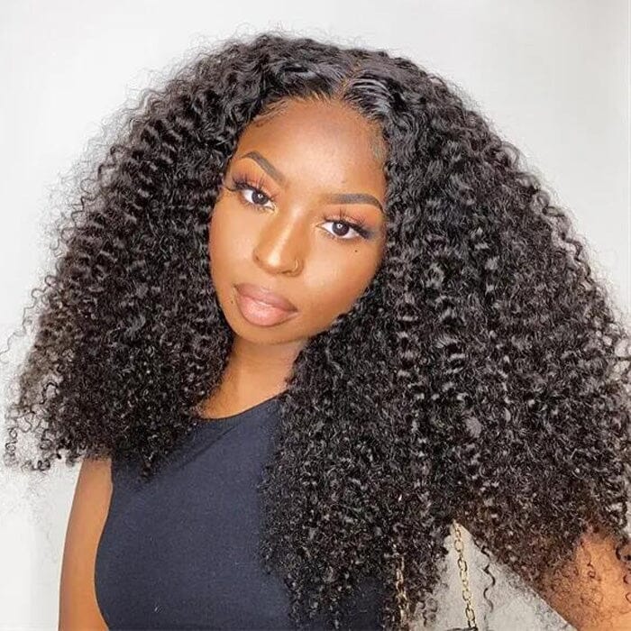 QT Hair 8x5 Lace Wig Glueless Pre Cut Kinky Curly Virgin Human Hair ｜QT Hair