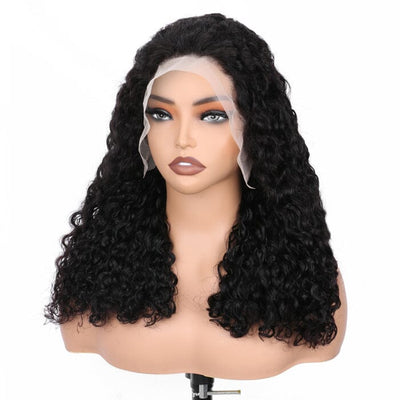 SDD New Pixie Curly Lace Frontal Wig Pre Plucked Super Double Drawn Human Hair