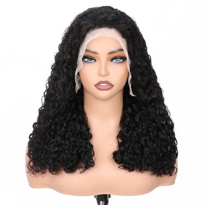 SDD New Pixie Curly Lace Frontal Wig Pre Plucked Super Double Drawn Human Hair