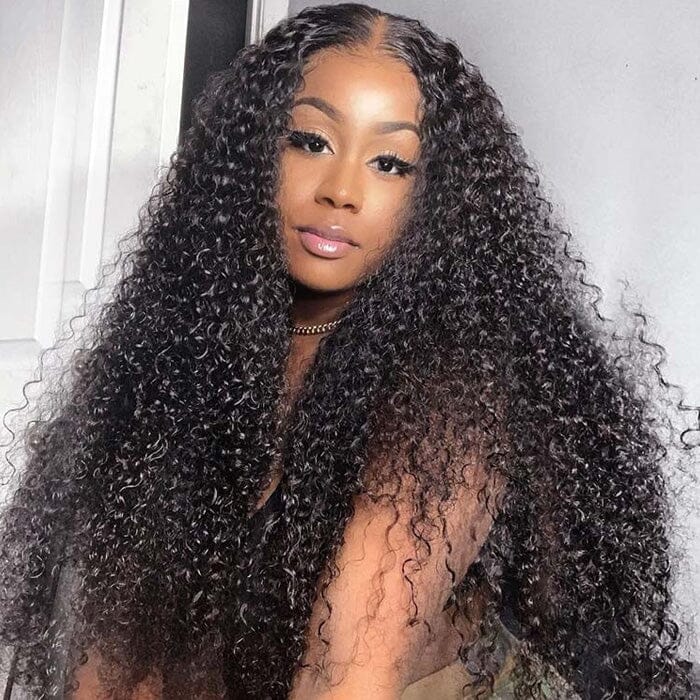 QT Jerry Curl HD Lace Closure Wigs Pre Plucked Curly Virgin Human Hair ｜QT Hair