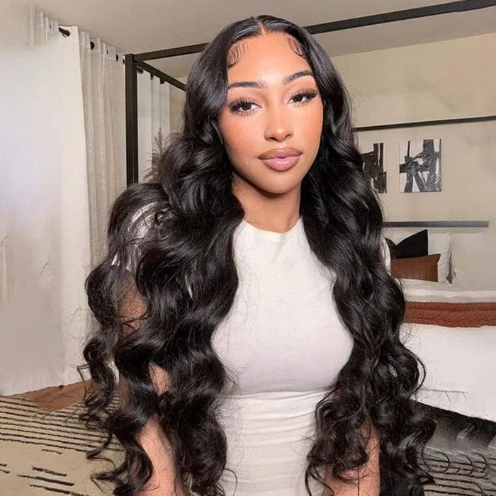 Clearance Sale Straight 4x4 Lace Closure Wig Pre Plucked Body Wave Human Hair