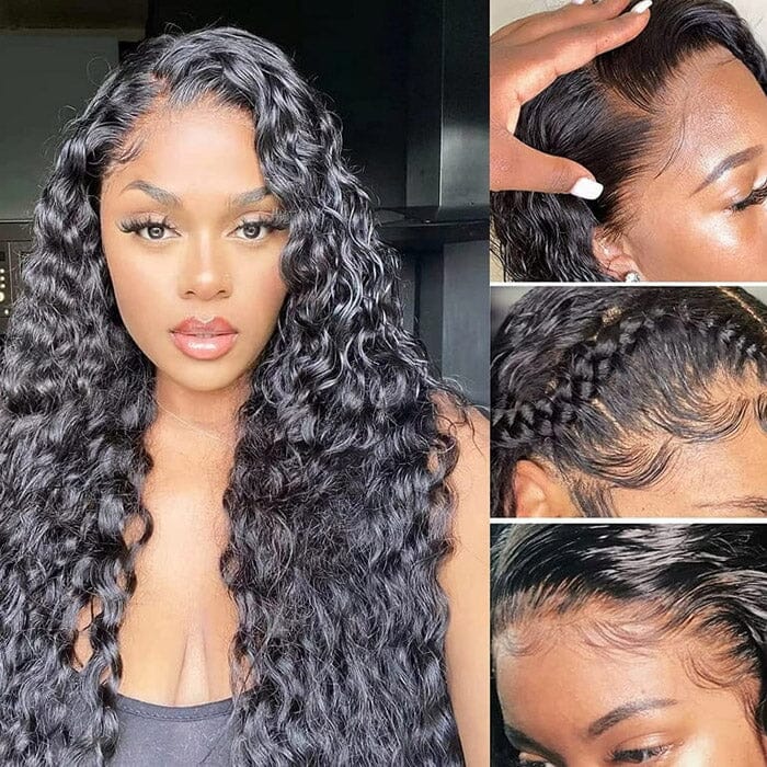 Wet and Wavy 5x5 Transparent Lace Closure Wig Water Wave Human Hair ｜QT Hair