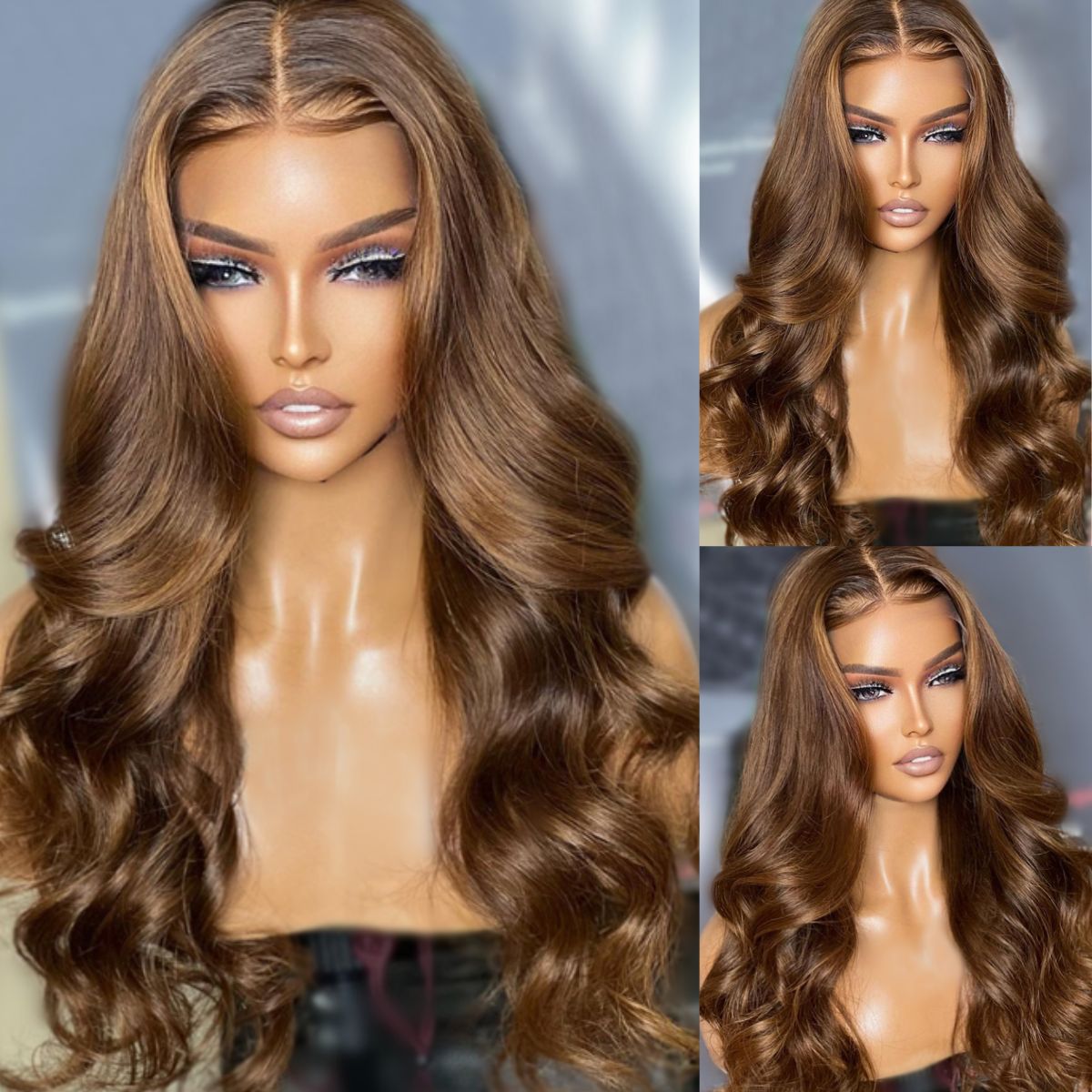 Suntu Hair 13x4 Full HD Lace Human Hair Wig New In Highlight Honey Brown Color Flash Sale